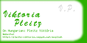 viktoria pleitz business card